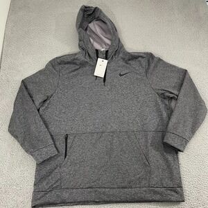NWT Nike Therma Dri-FIT Hoodie 2XL Gray Sportswear Pullover CU6214-071